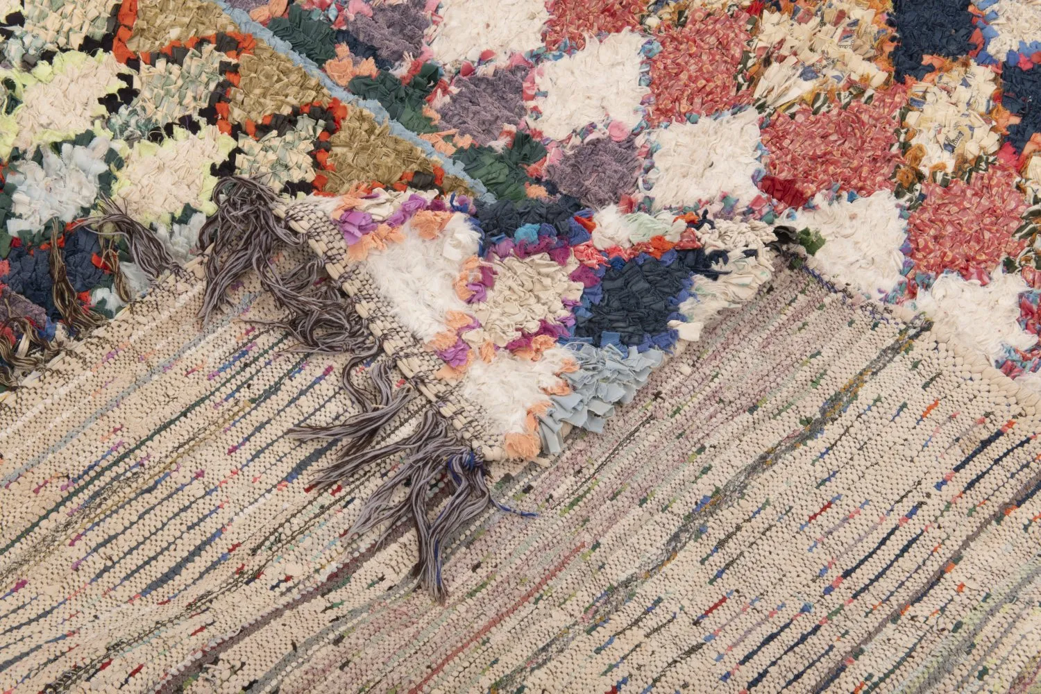Tapis Marocain Berbère Boucherouite 210 x 140 cm