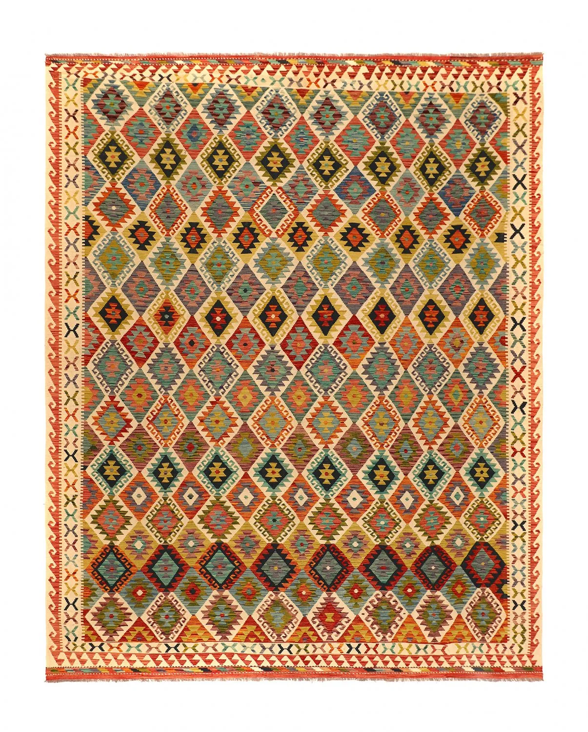 Orientalischer Kelim-Teppich 394 x 309 cm