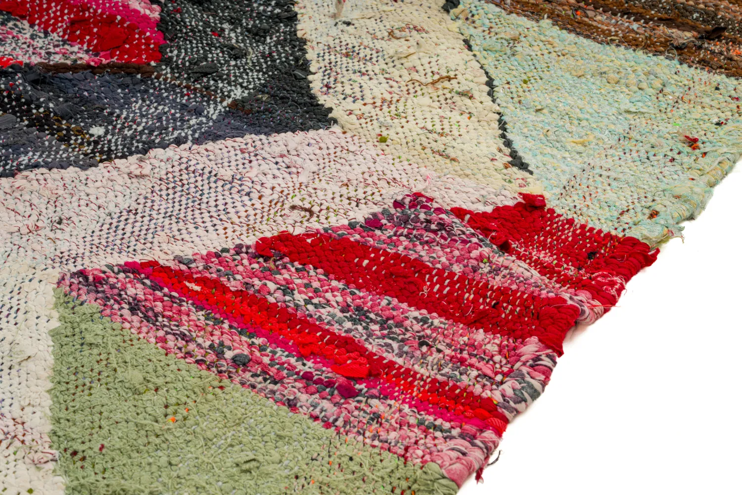 Marockansk Boucherouite-matta 135 x 230 cm