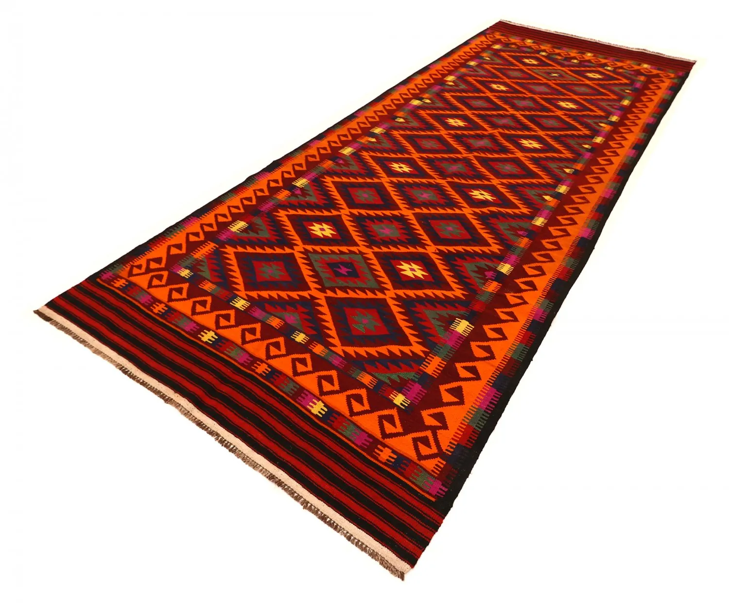 Orientalischer Kelim-Teppich 398 x 157 cm