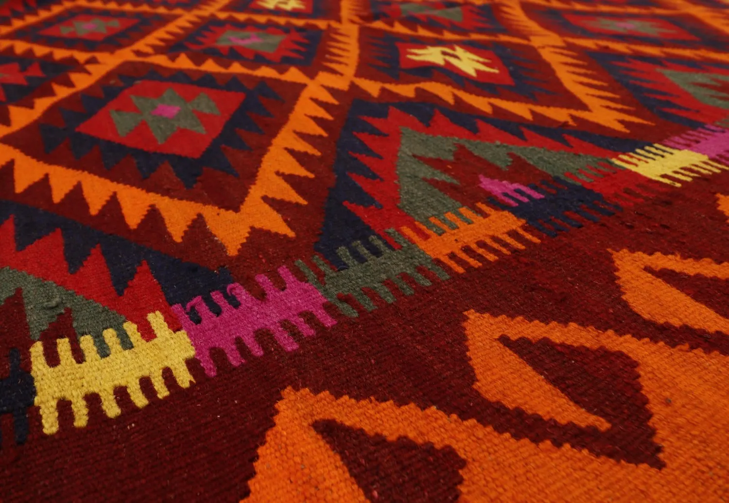 Orientalischer Kelim-Teppich 398 x 157 cm