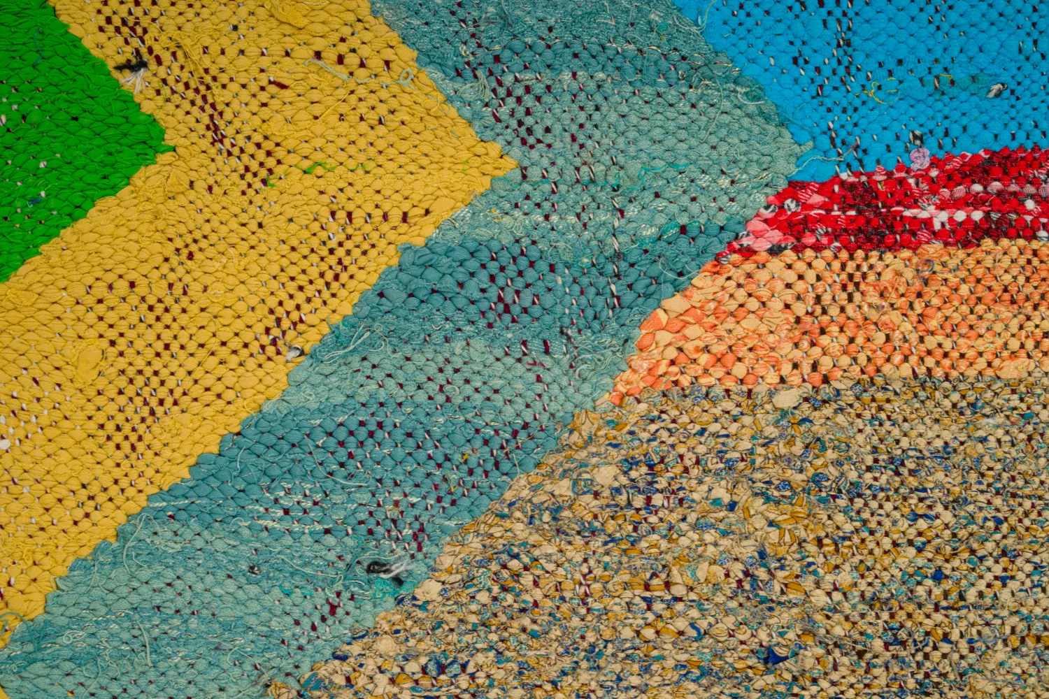 Marockansk Boucherouite-matta 125 x 230 cm