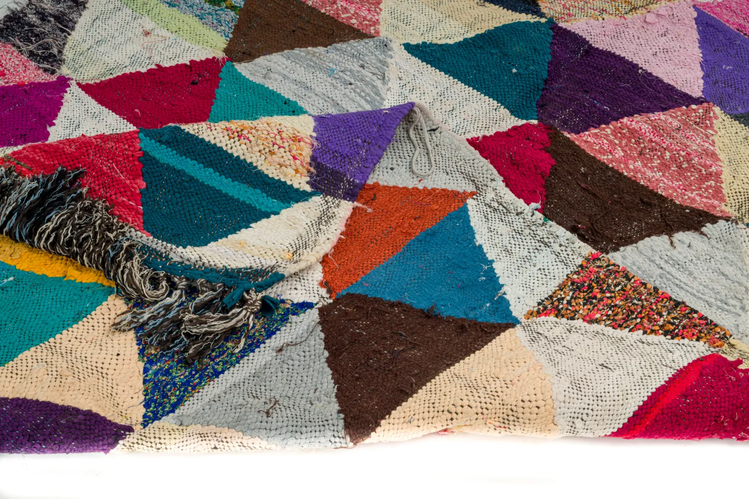 Marockansk Boucherouite-matta 130 x 280 cm