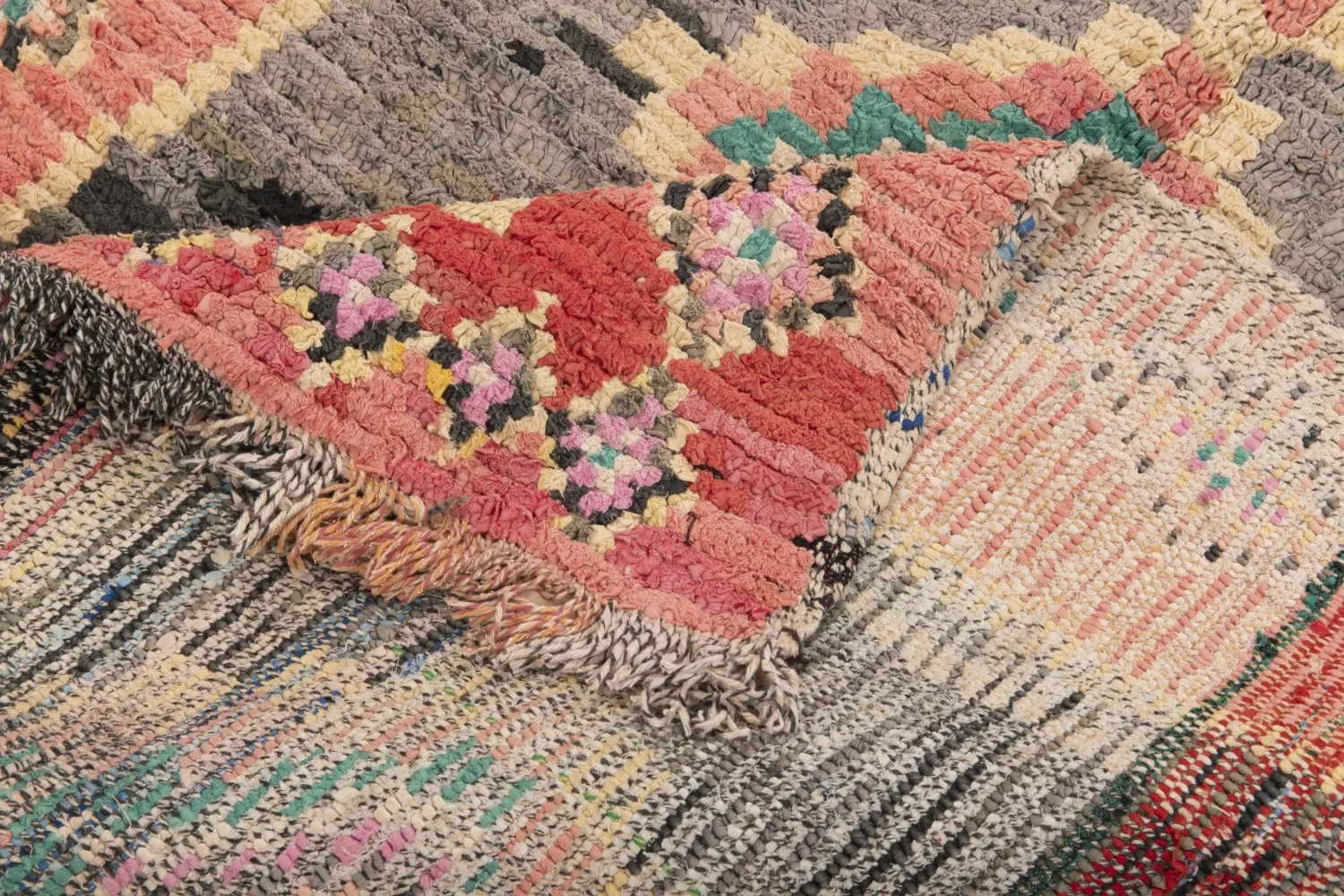 Tapis Marocain Berbère Boucherouite 225 x 105 cm