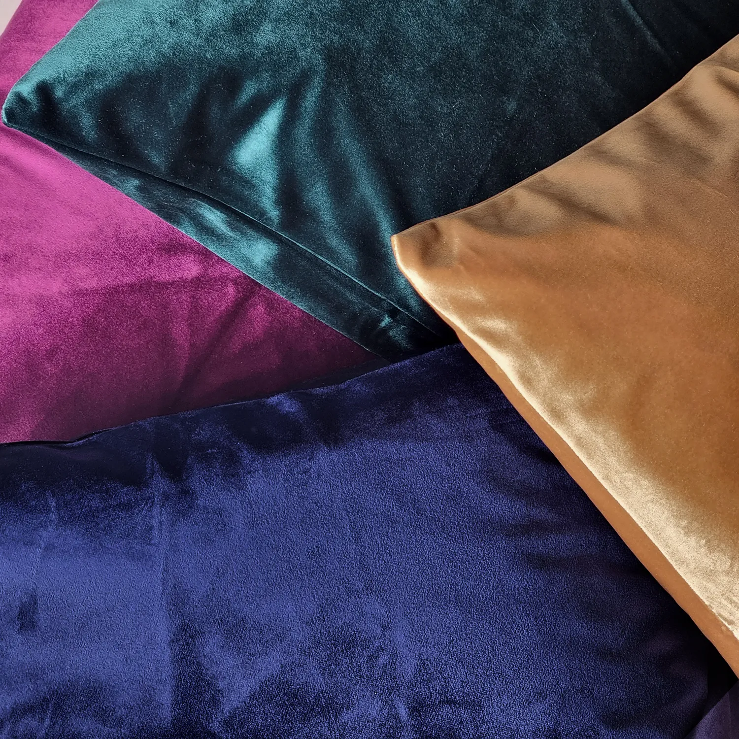 Kissenbezug - Samtkissen Marlyn (apricot)