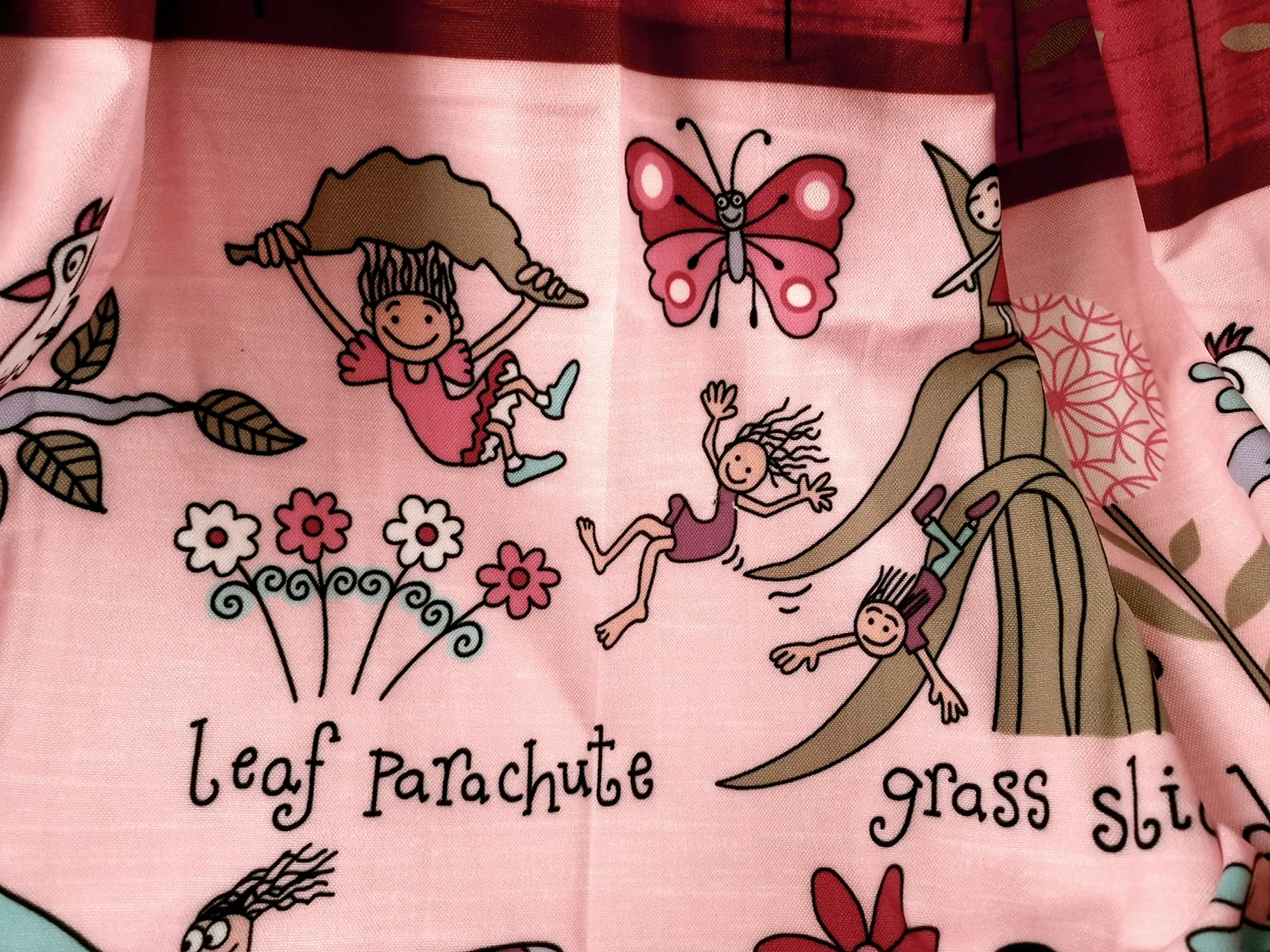 Vorhang - Pink Friends (rosa)