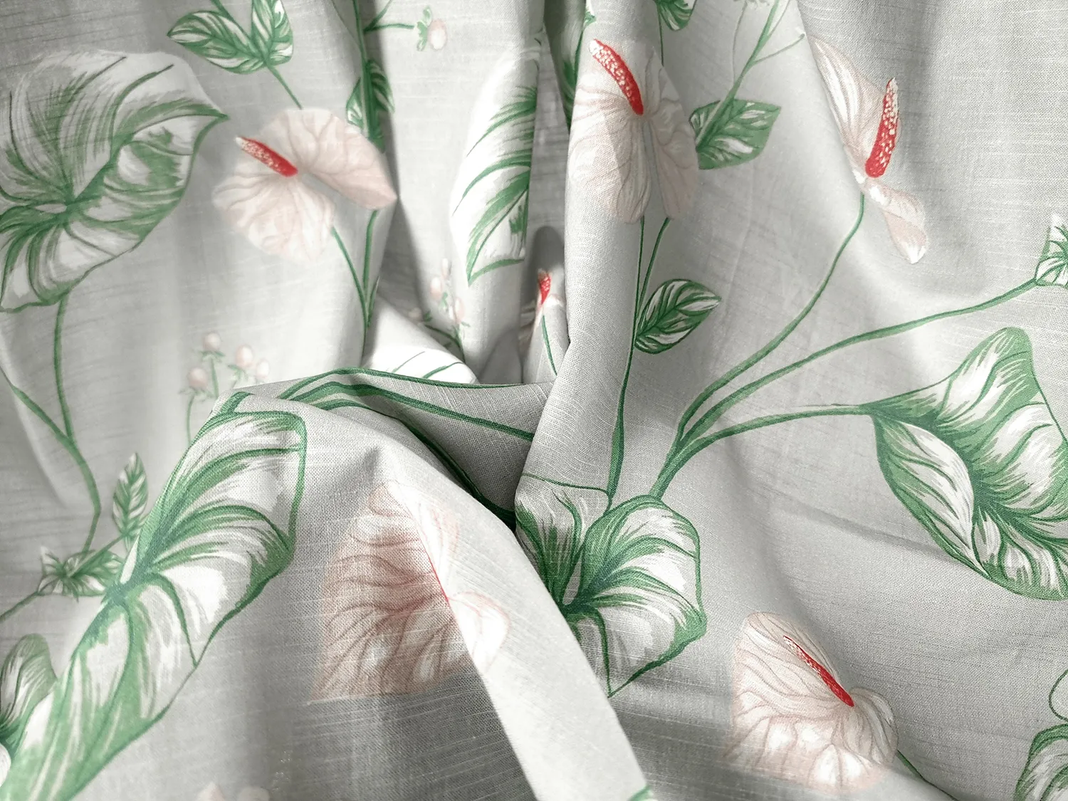 Vorhänge - Baumwollvorhang Adella (grün/lila)