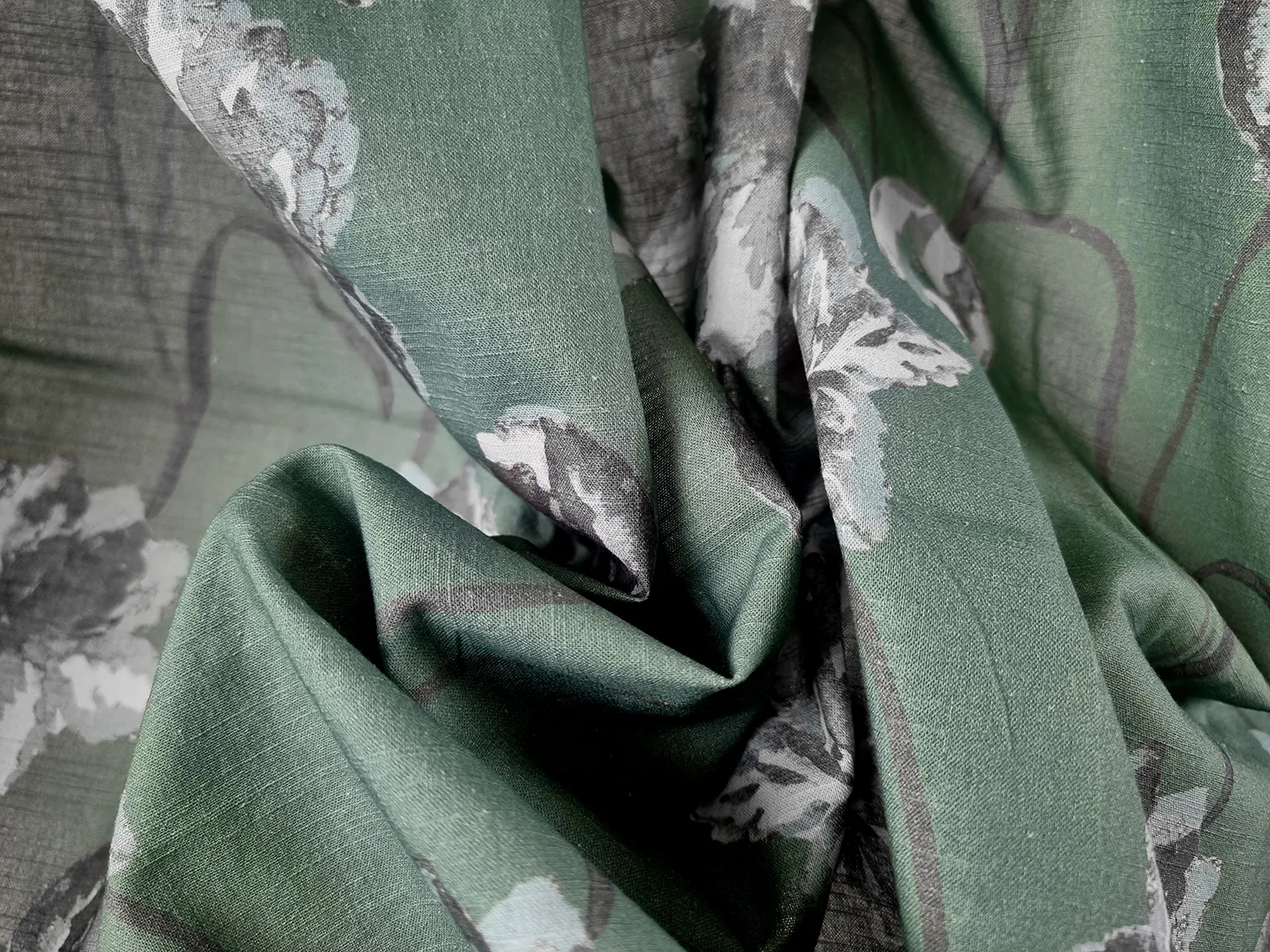 Vorhänge - Baumwollvorhang Alegria (grün)