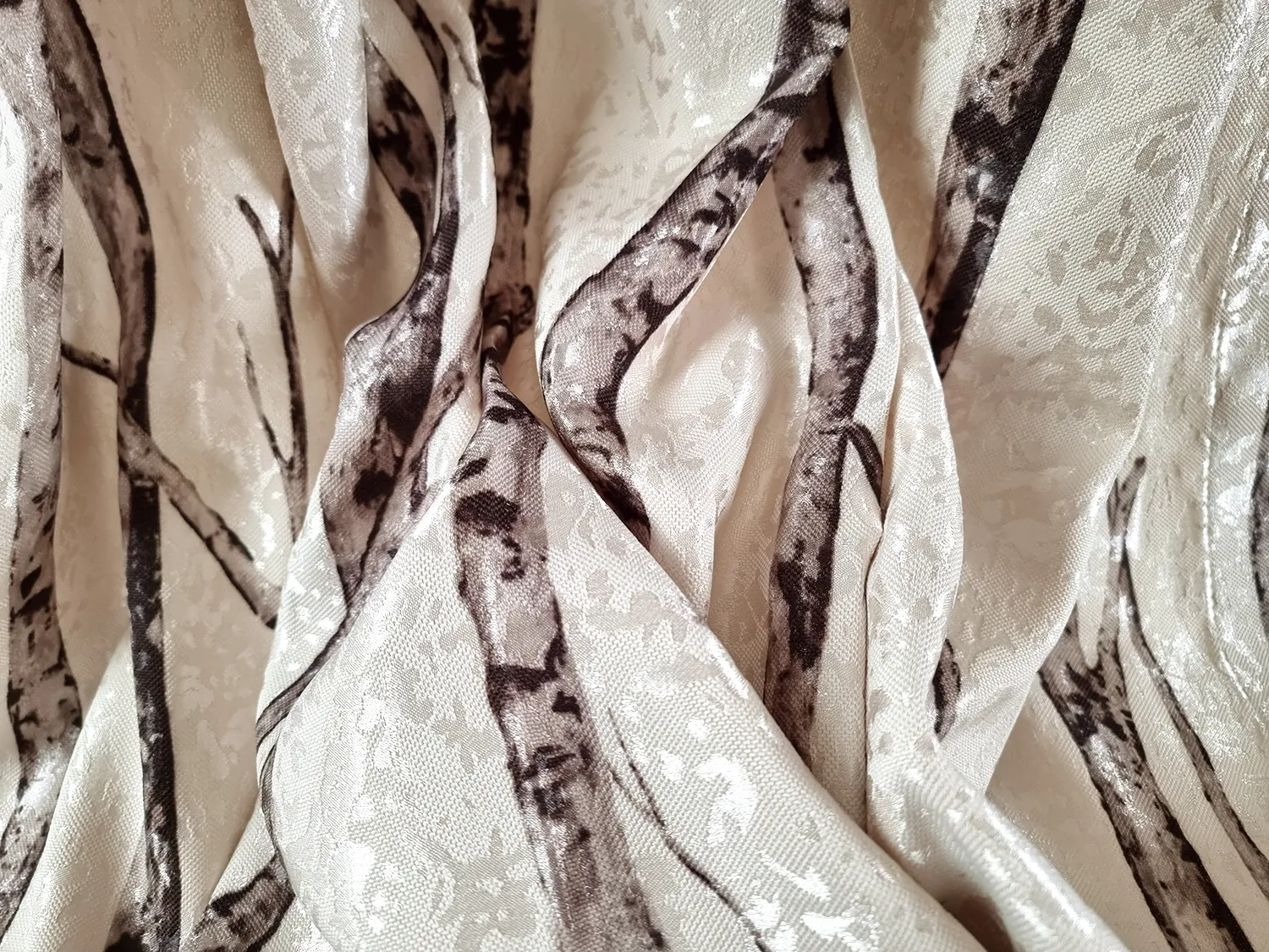 Vorhang - Maya (schwarz/weiß)