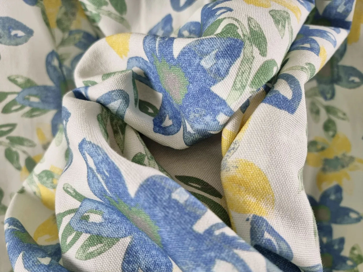 Rideaux - Rideau en coton Petite (bleu)