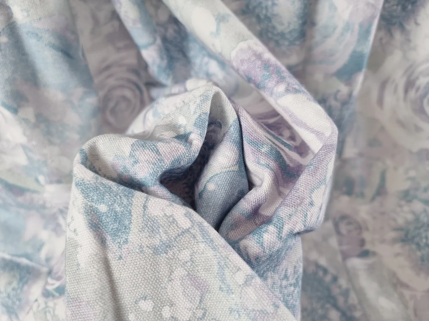 Rideaux - Rideau en coton Soft (bleu)