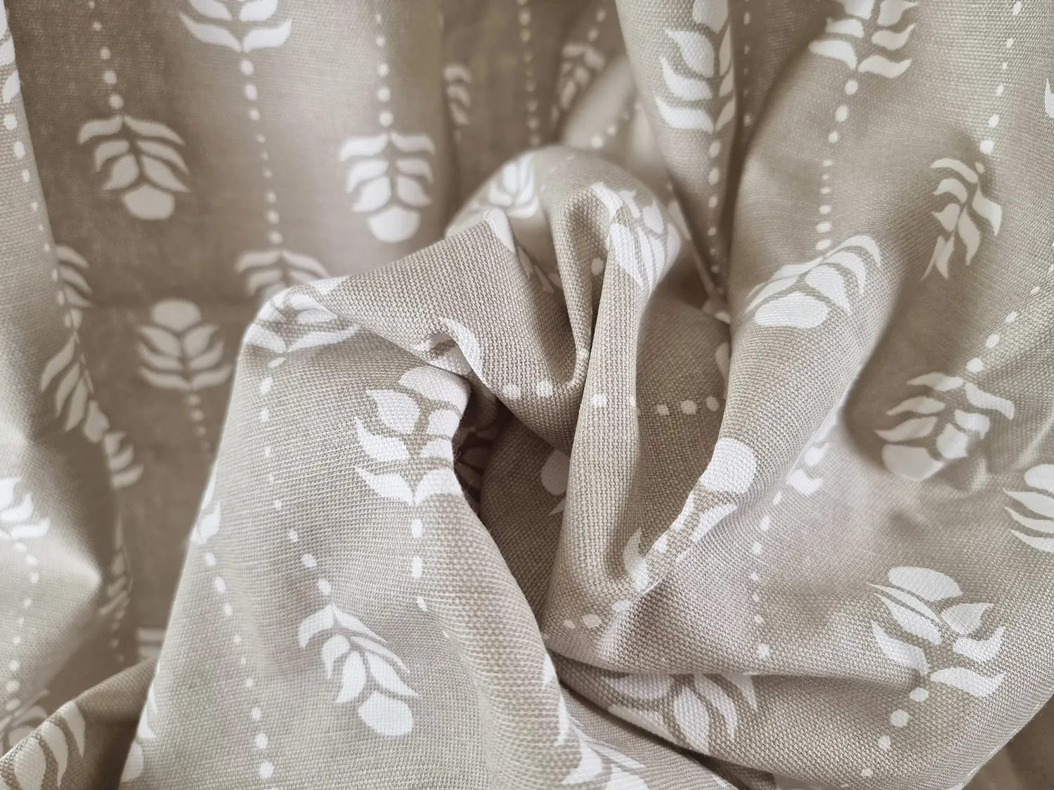 Vorhänge - Baumwollvorhang Sari (beige)