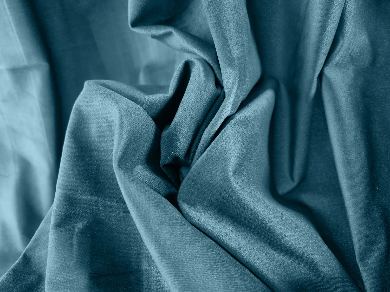 Vorhänge - Samtvorhang Juliet (blau)