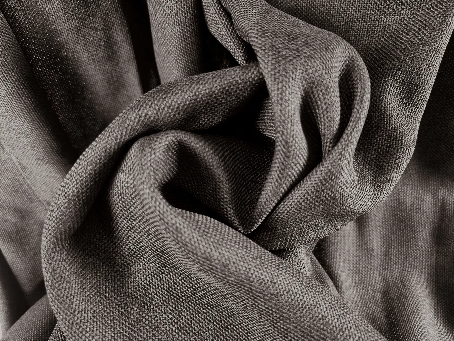 Vorhänge - Leinenvorhang Lilou (schwarz)