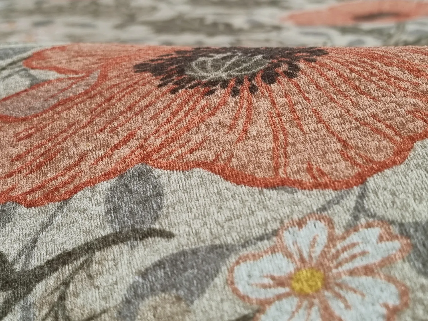 Rund Teppich - Poppy (beige)