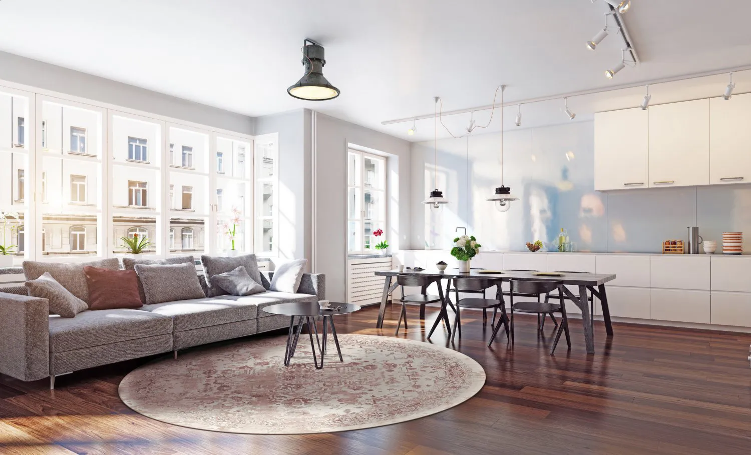 Rund Teppich - Mateur (rosa)