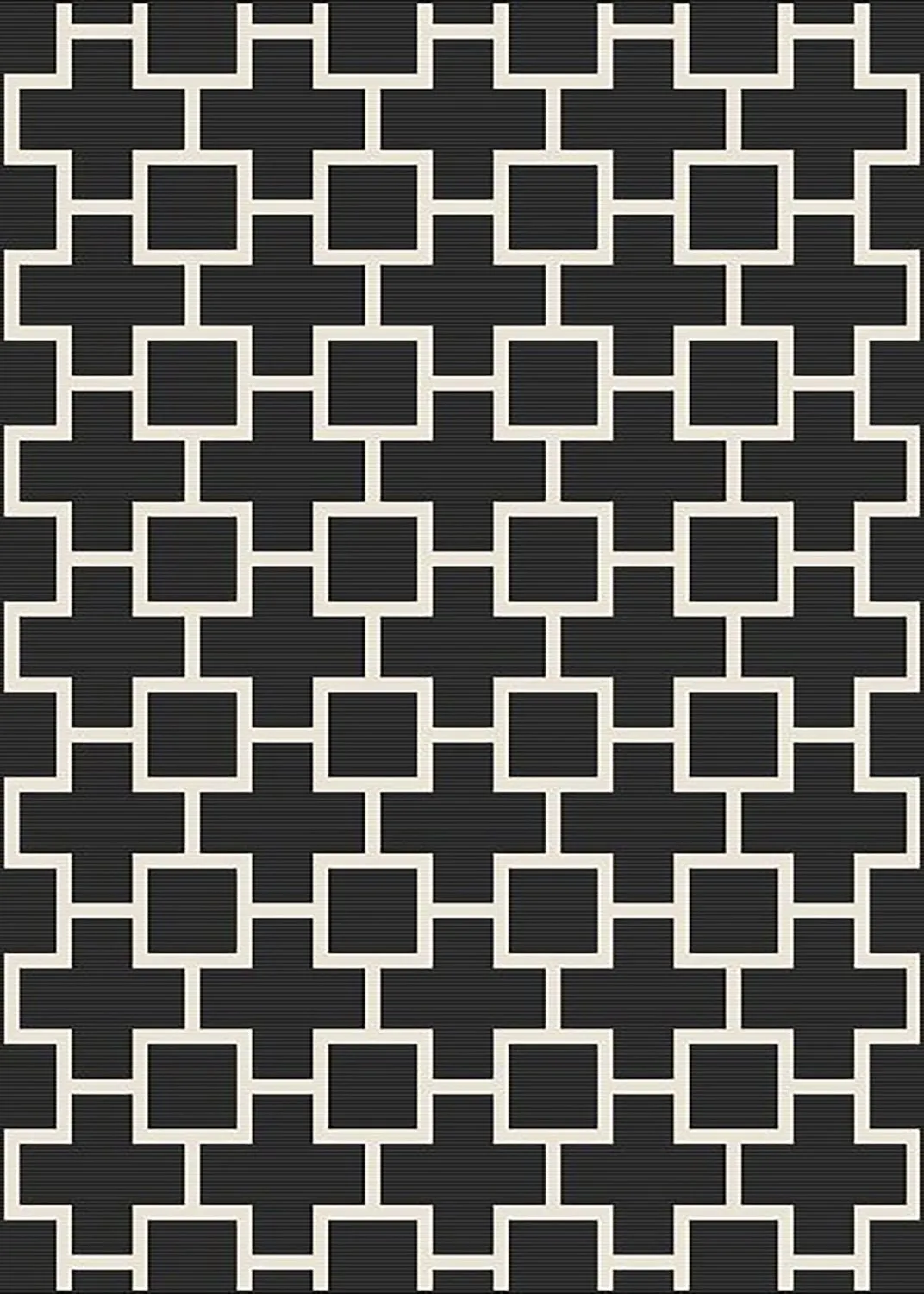 Teppich für innen und außen - Brussels Silver (schwarz)