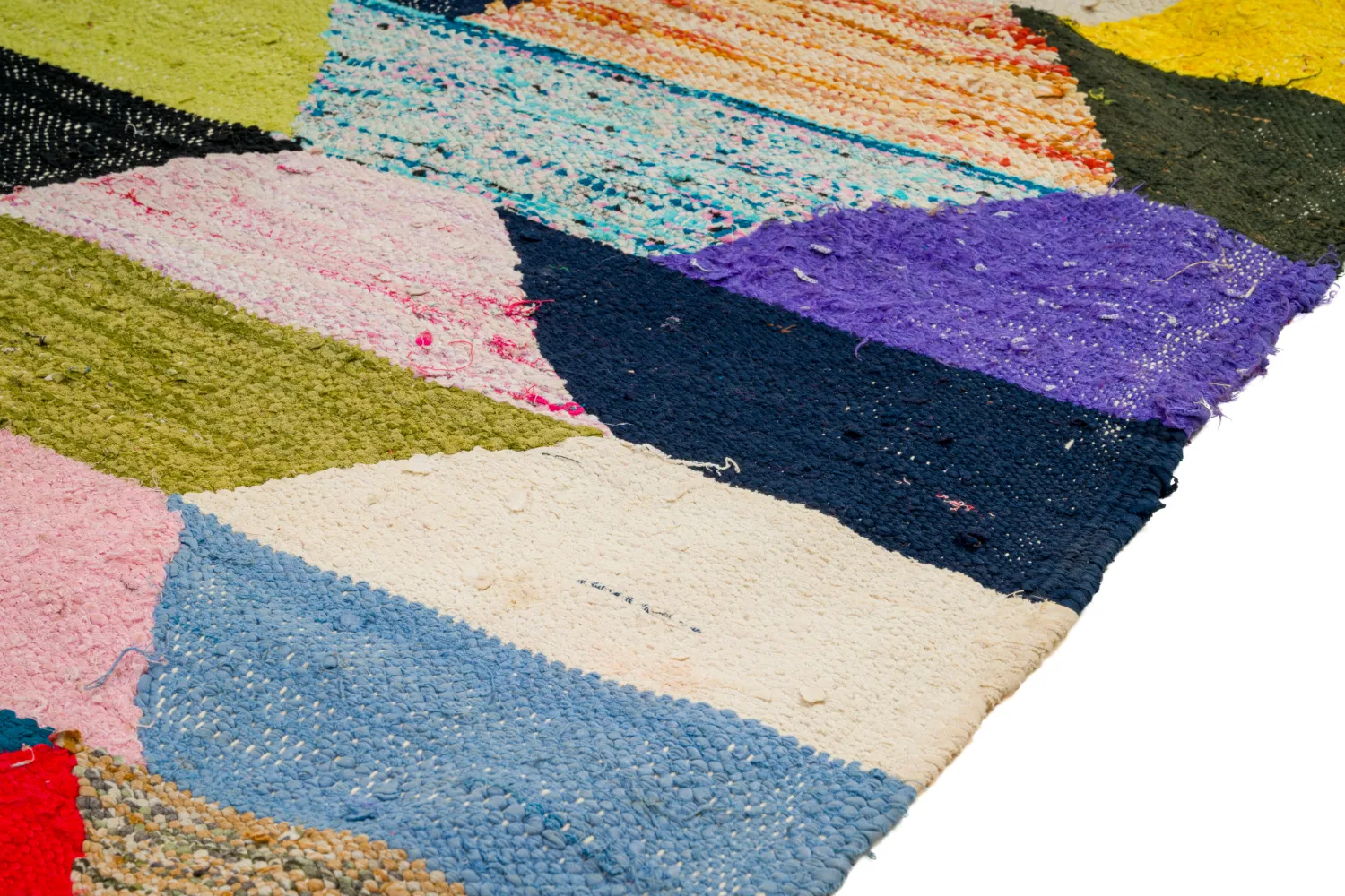 Tapis berbère marocain Boucherouite 165 x 265 cm