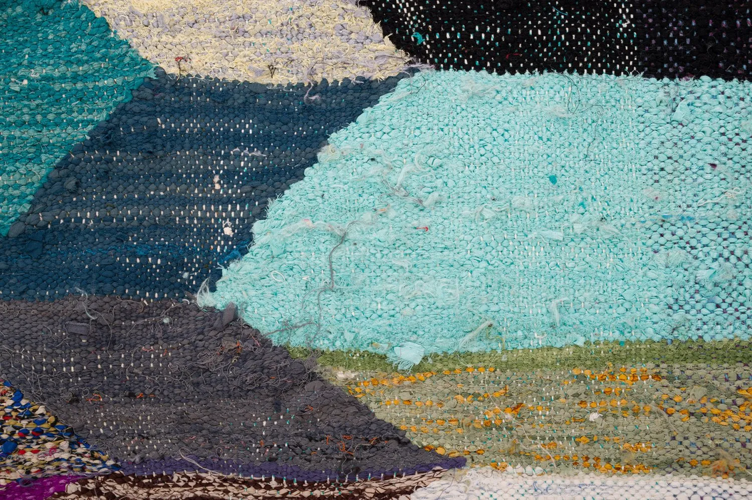 Tapis berbère marocain Boucherouite 145 x 295 cm