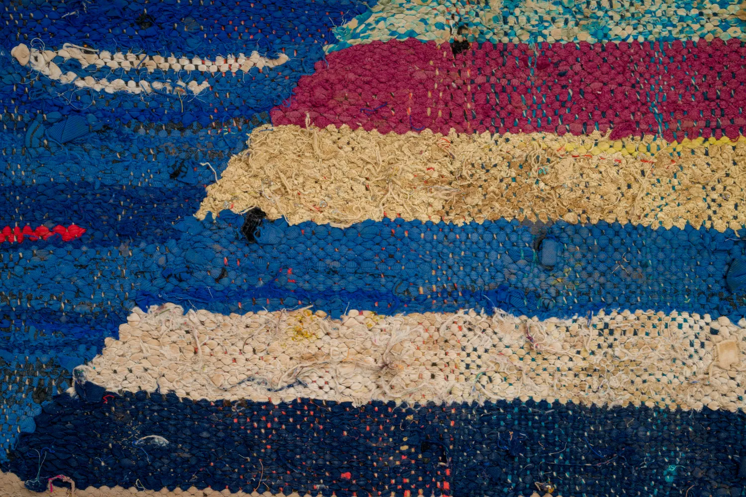 Marockansk Boucherouite-matta 135 x 230 cm