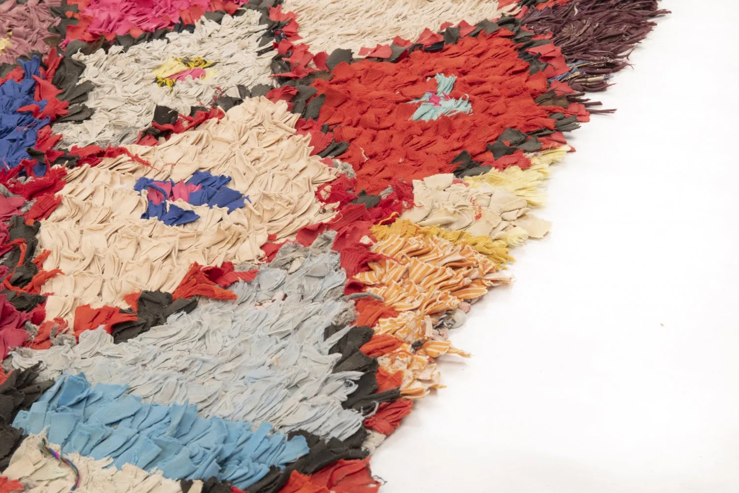 Tapis Marocain Berbère Boucherouite 210 x 95 cm