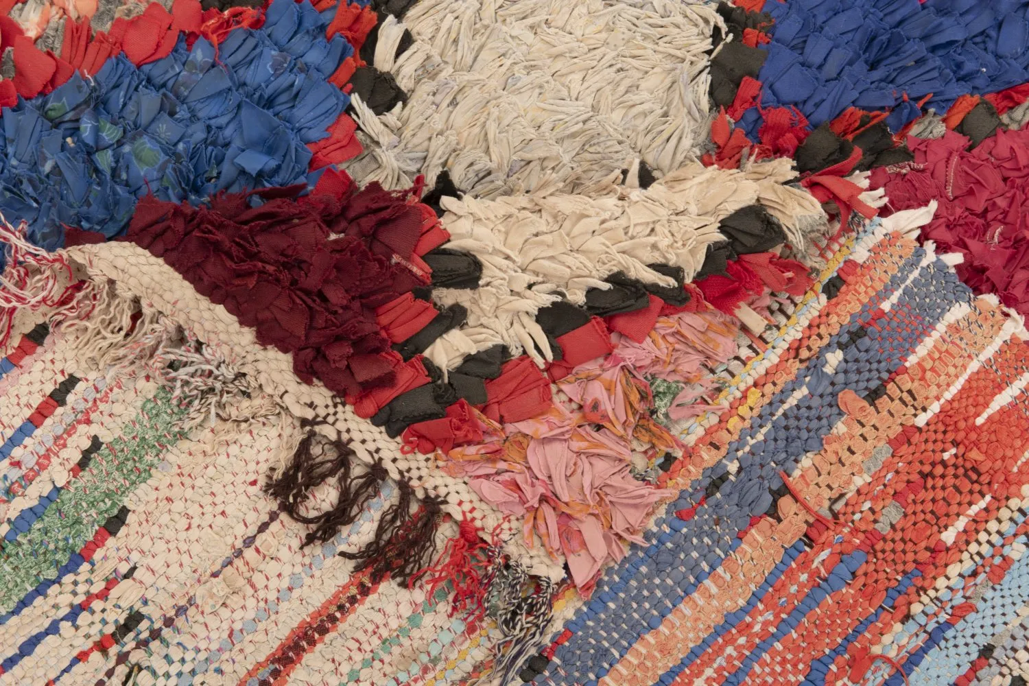 Tapis Marocain Berbère Boucherouite 210 x 95 cm