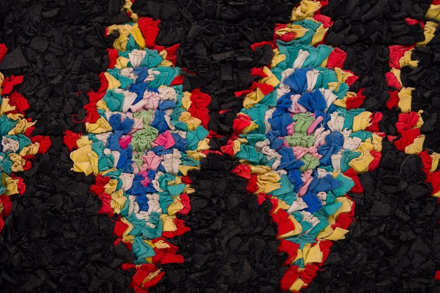 Tapis berbère marocain Boucherouite 130 x 270 cm