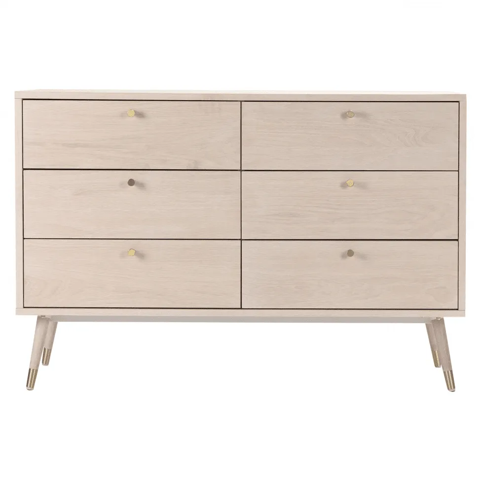 Commode - Prime - 6 lådor (chêne blanc)