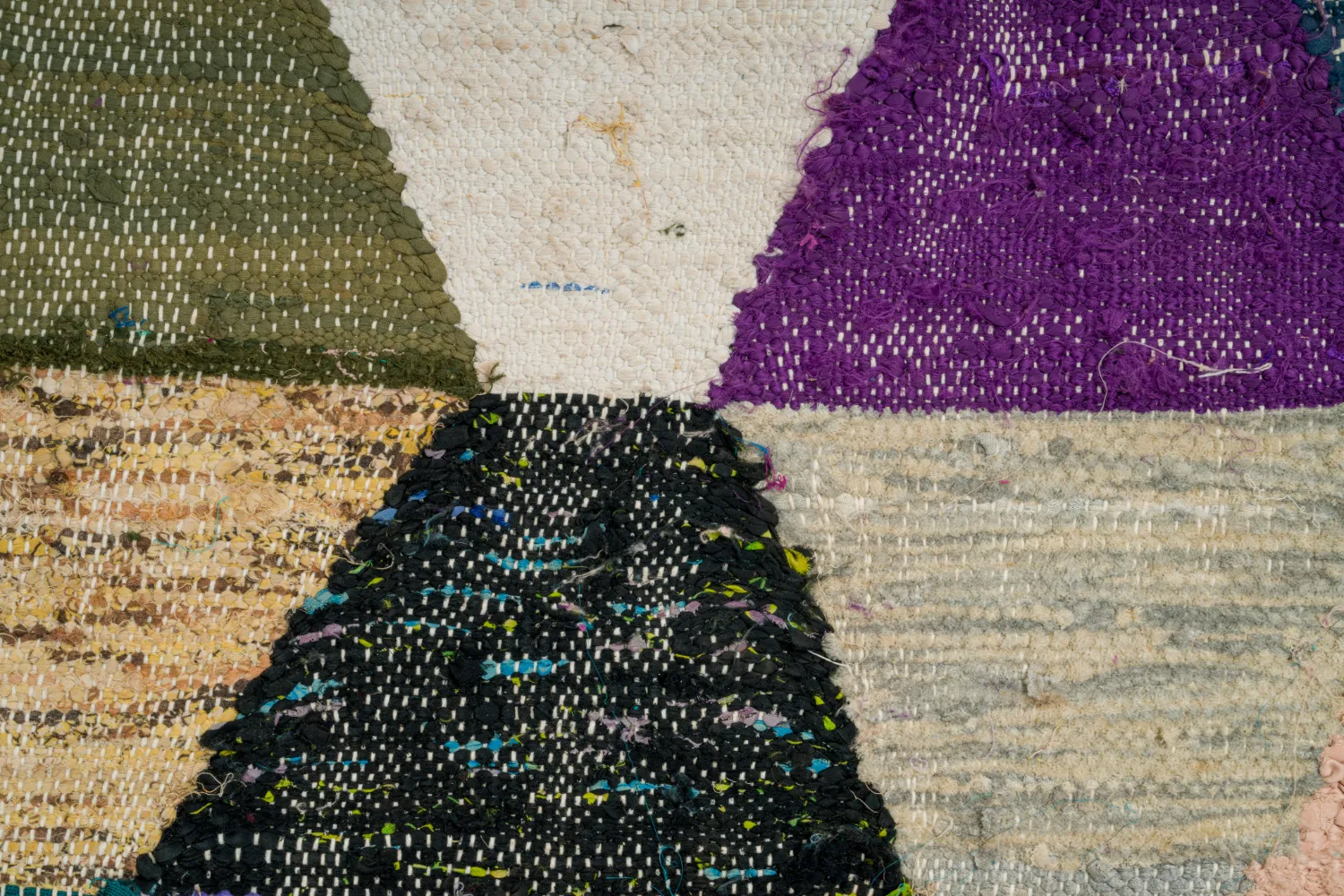 Tapis berbère marocain Boucherouite 150 x 305 cm