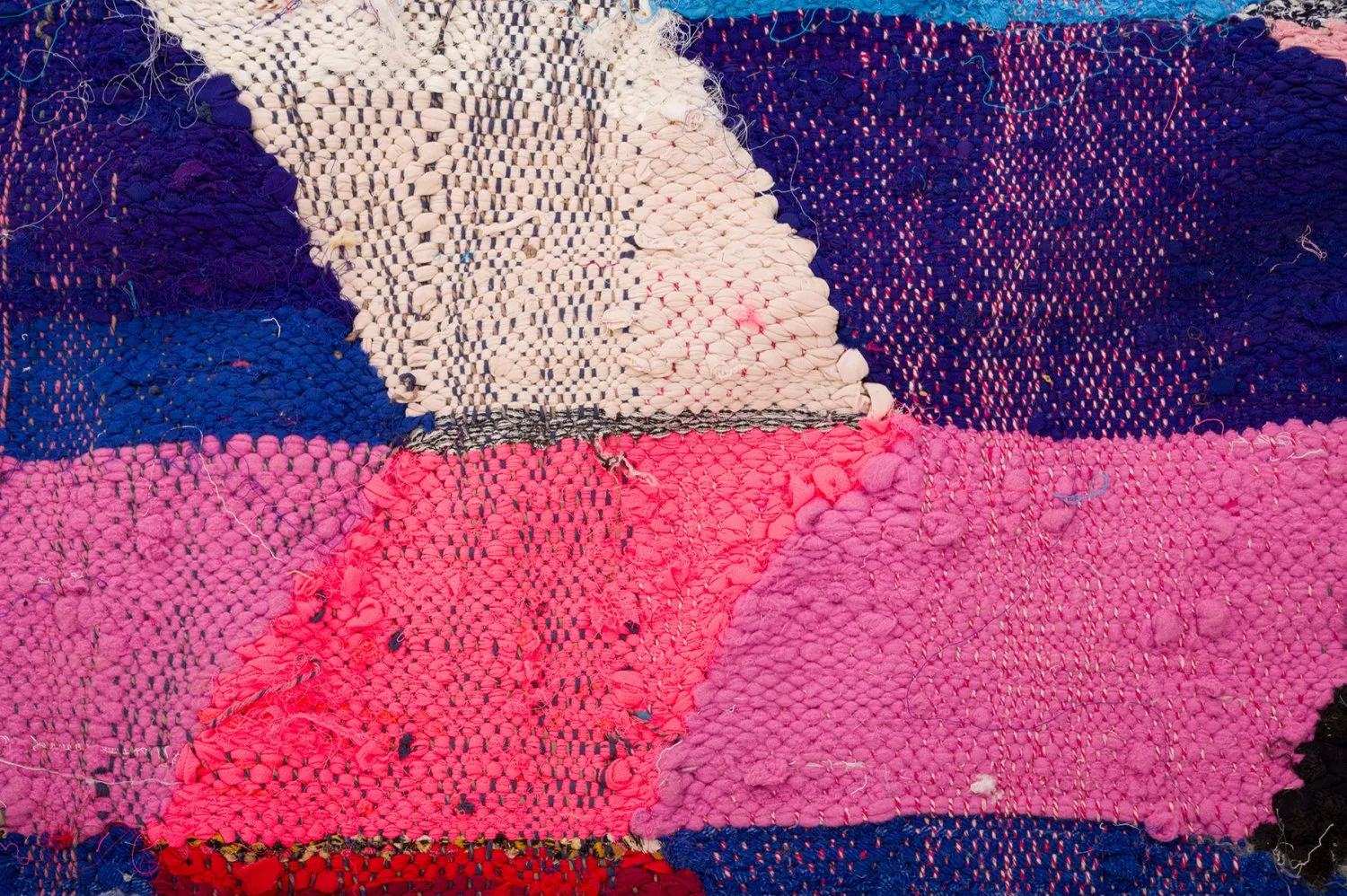 Marokkanischer Berber Teppich Boucherouite 150 x 305 cm