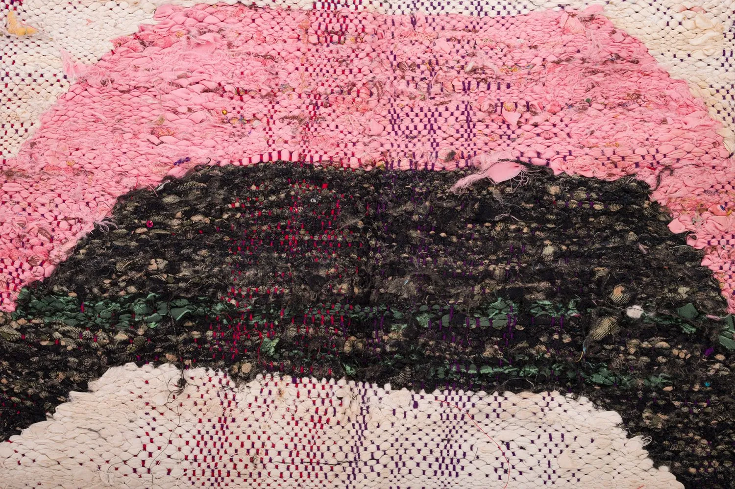 Marokkanischer Berber Teppich Boucherouite 150 x 310 cm