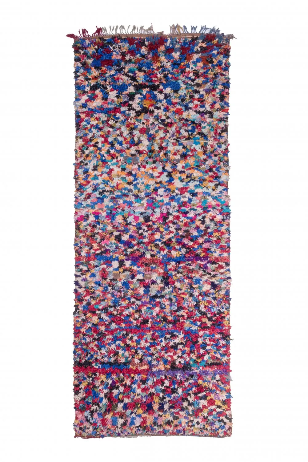 Marokkanischer Berber Teppich Boucherouite 370 x 145 cm