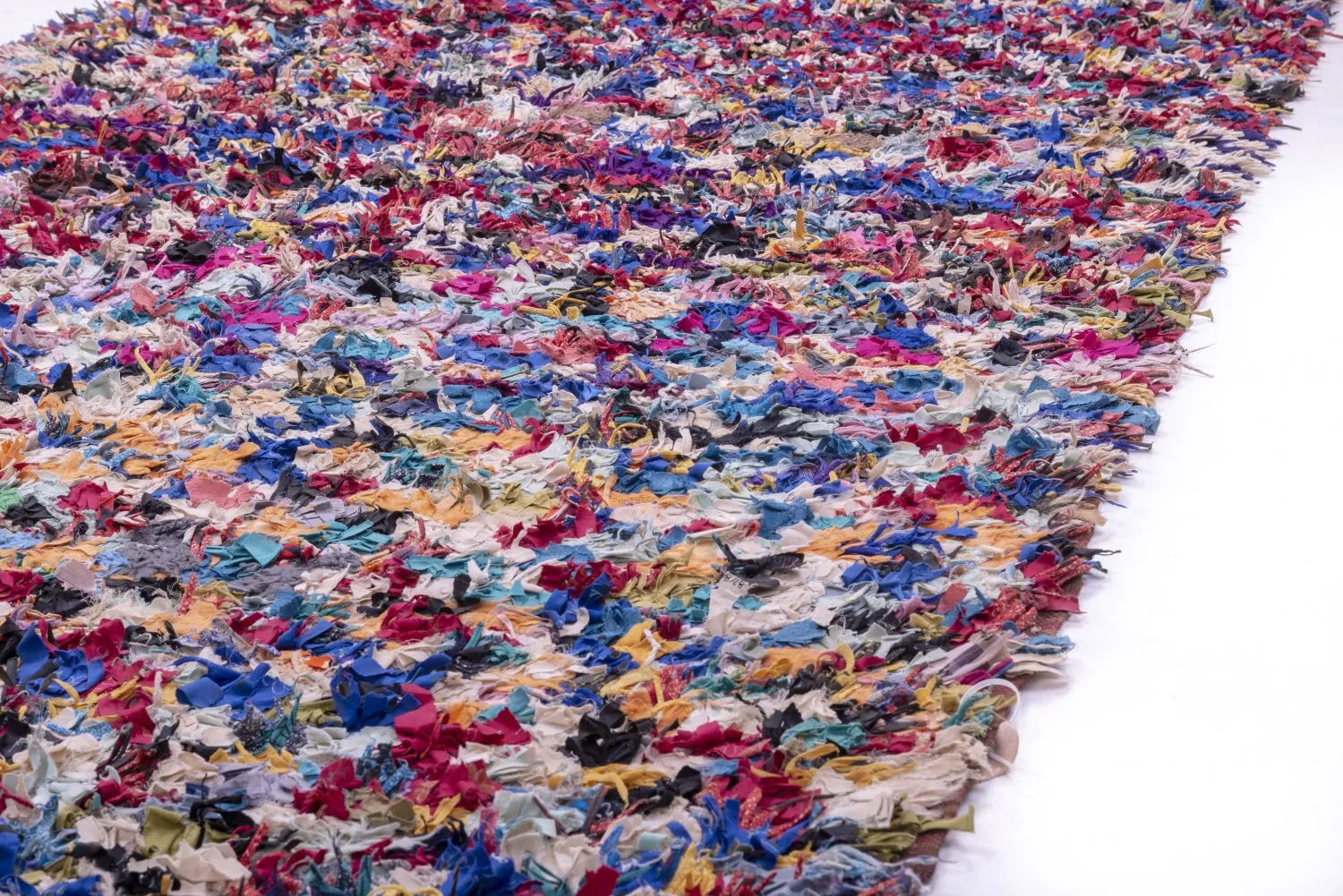 Marokkanischer Berber Teppich Boucherouite 370 x 145 cm