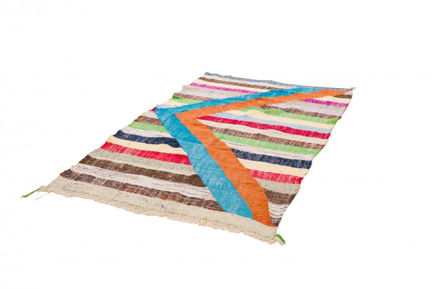 Marokkanischer Berber Teppich Boucherouite 125 x 215 cm