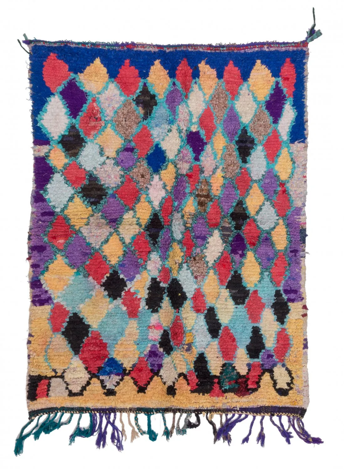 Tapis Marocain Berbère Boucherouite 185 x 135 cm