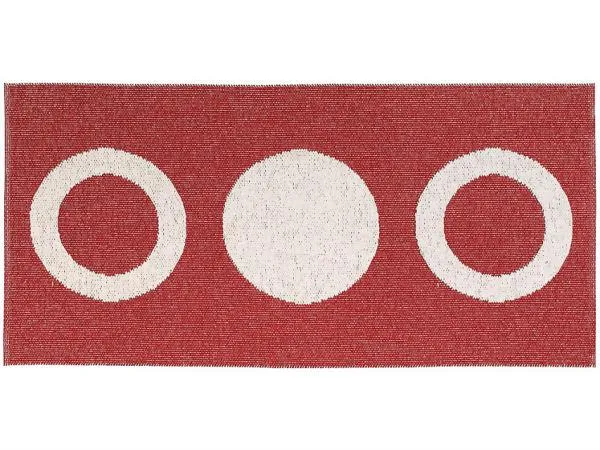 Kunststoffteppiche - Der Horred-Teppich Circle (rot)