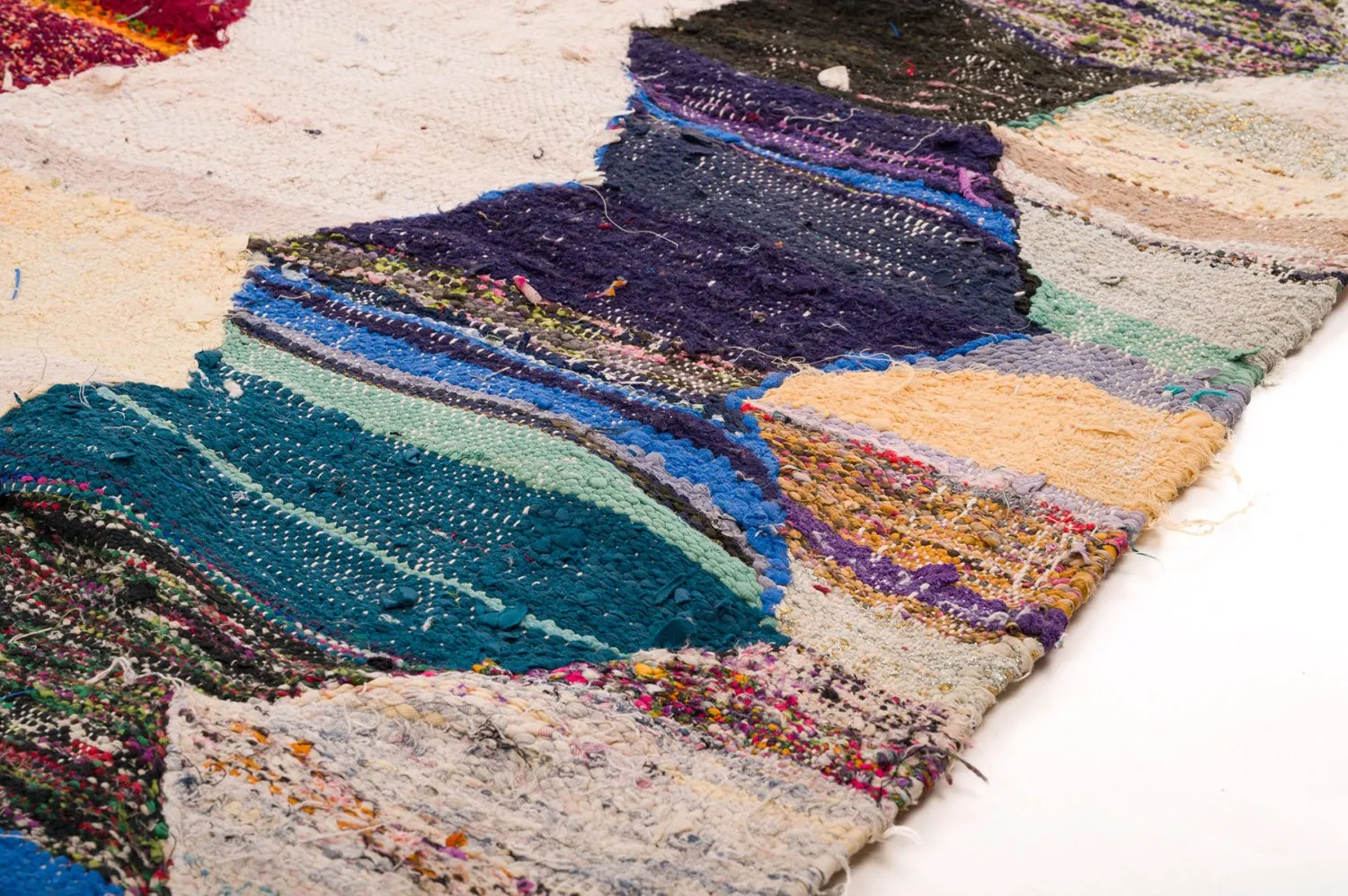 Marokkanischer Berber Teppich Boucherouite 155 x 325 cm