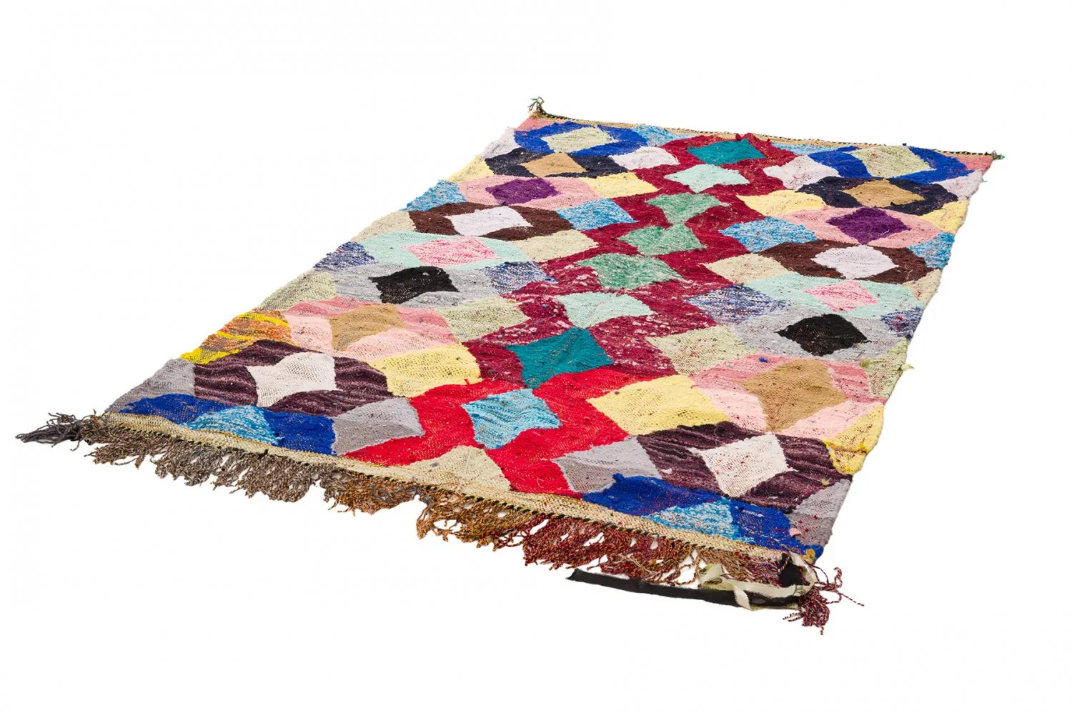 Tapis berbère marocain Boucherouite 150 x 255 cm