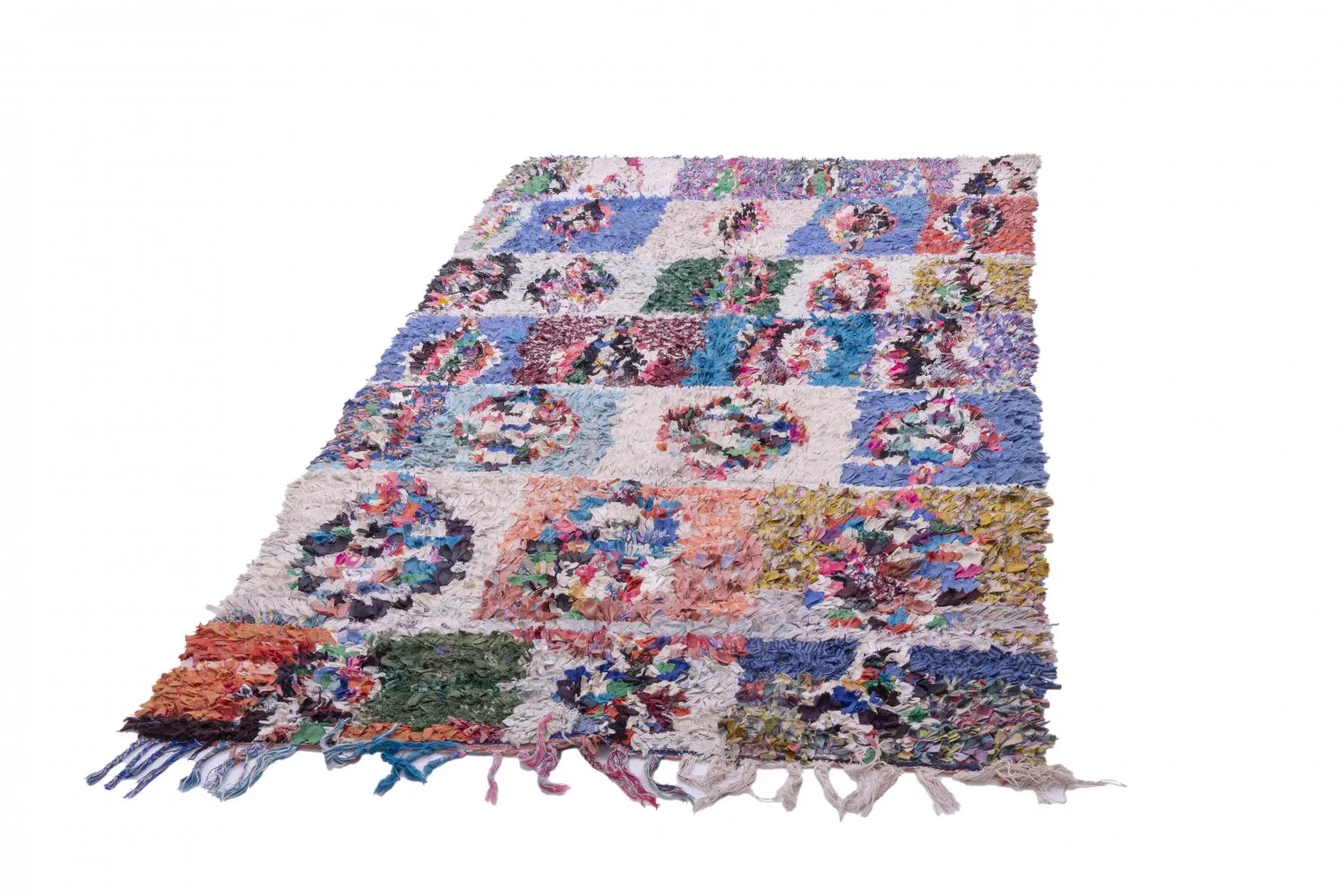 Tapis Marocain Berbère Boucherouite 245 x 130 cm