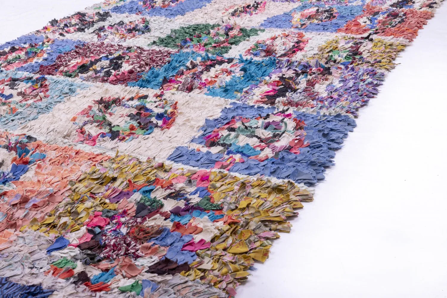 Tapis Marocain Berbère Boucherouite 245 x 130 cm