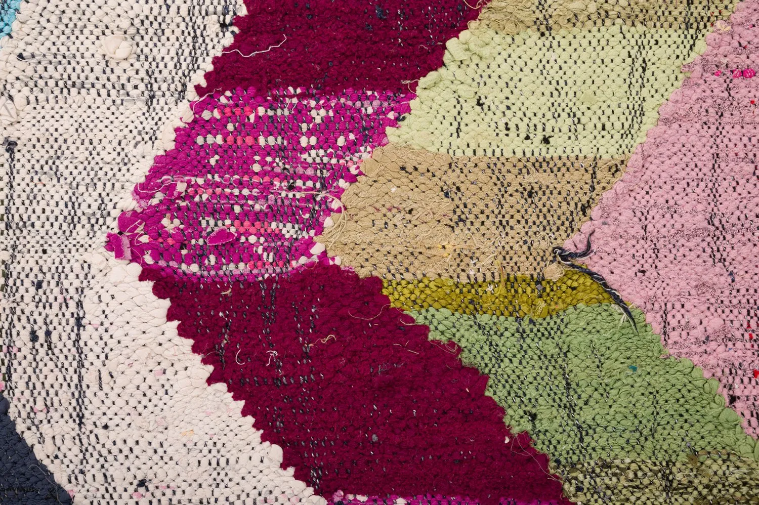 Marokkanischer Berber Teppich Boucherouite 130 x 240 cm