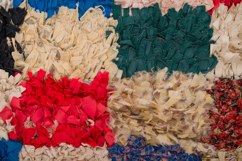 Marokkanischer Berber Teppich Boucherouite 280 x 155 cm