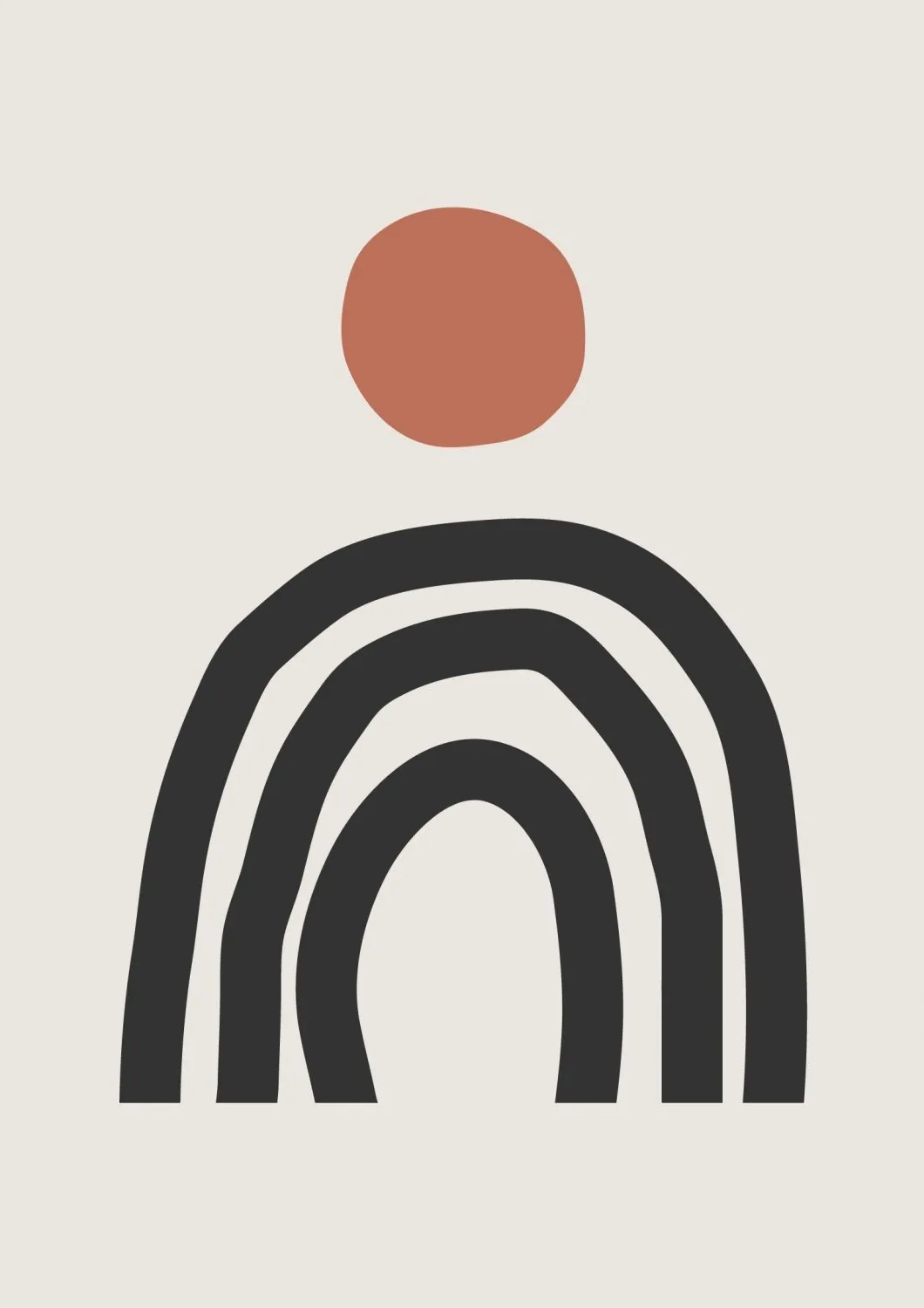 Wilton-Teppich - Rochelle (beige/schwarz/orange)