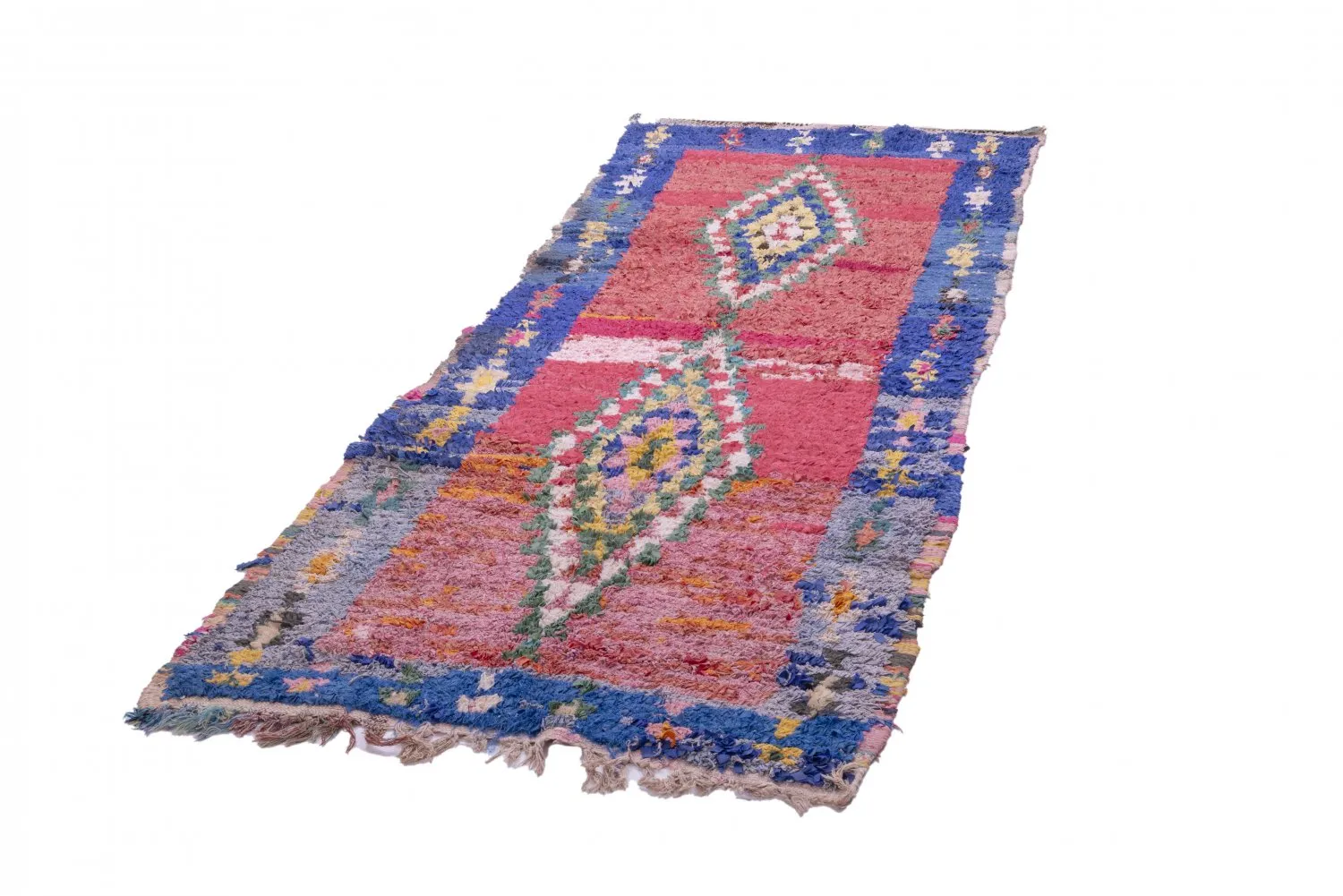 Tapis Marocain Berbère Boucherouite 260 x 105 cm