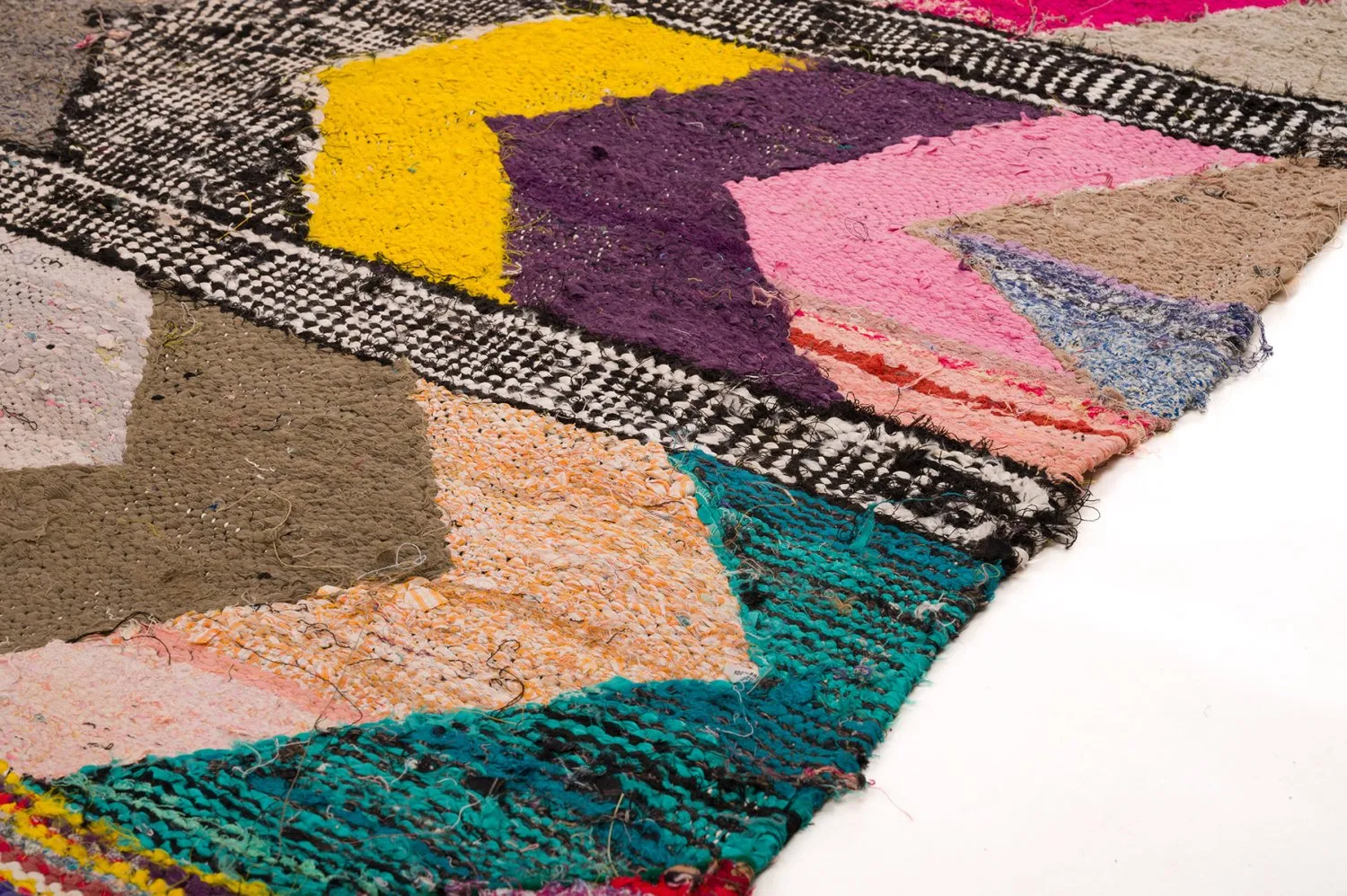 Tapis berbère marocain Boucherouite 160 x 325 cm