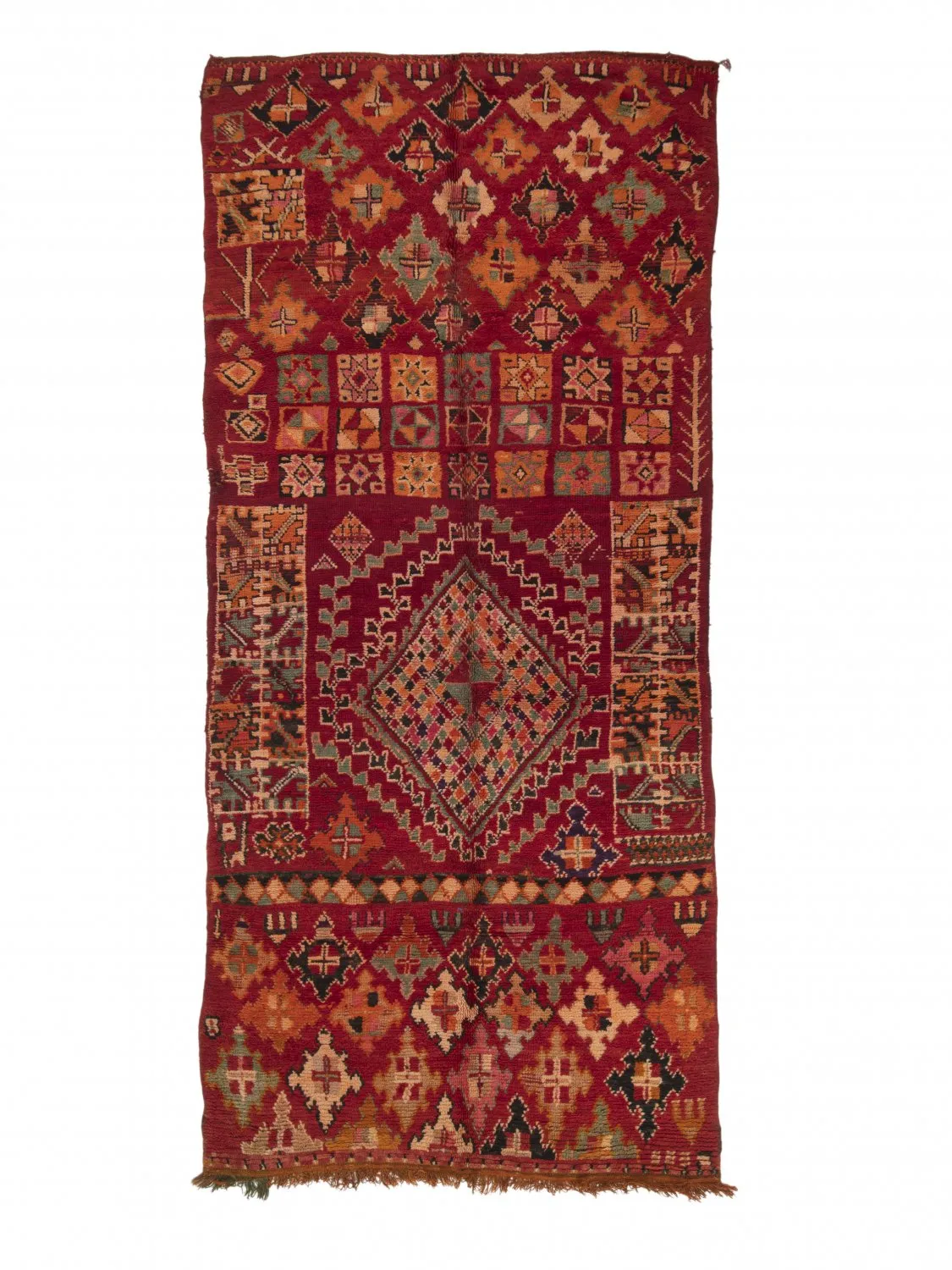 Kelim Marokkanische Berber Teppich Azilal Special Edition 360 x 160 cm