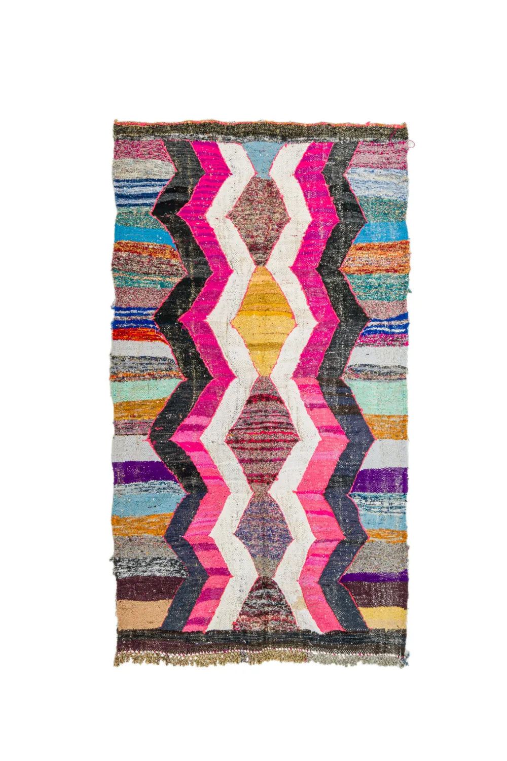 Marockansk Boucherouite-matta 150 x 255 cm