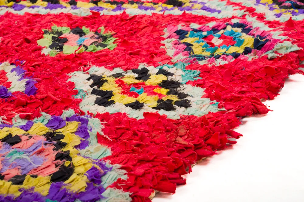 Marokkanischer Berber Teppich Boucherouite 320 x 130 cm