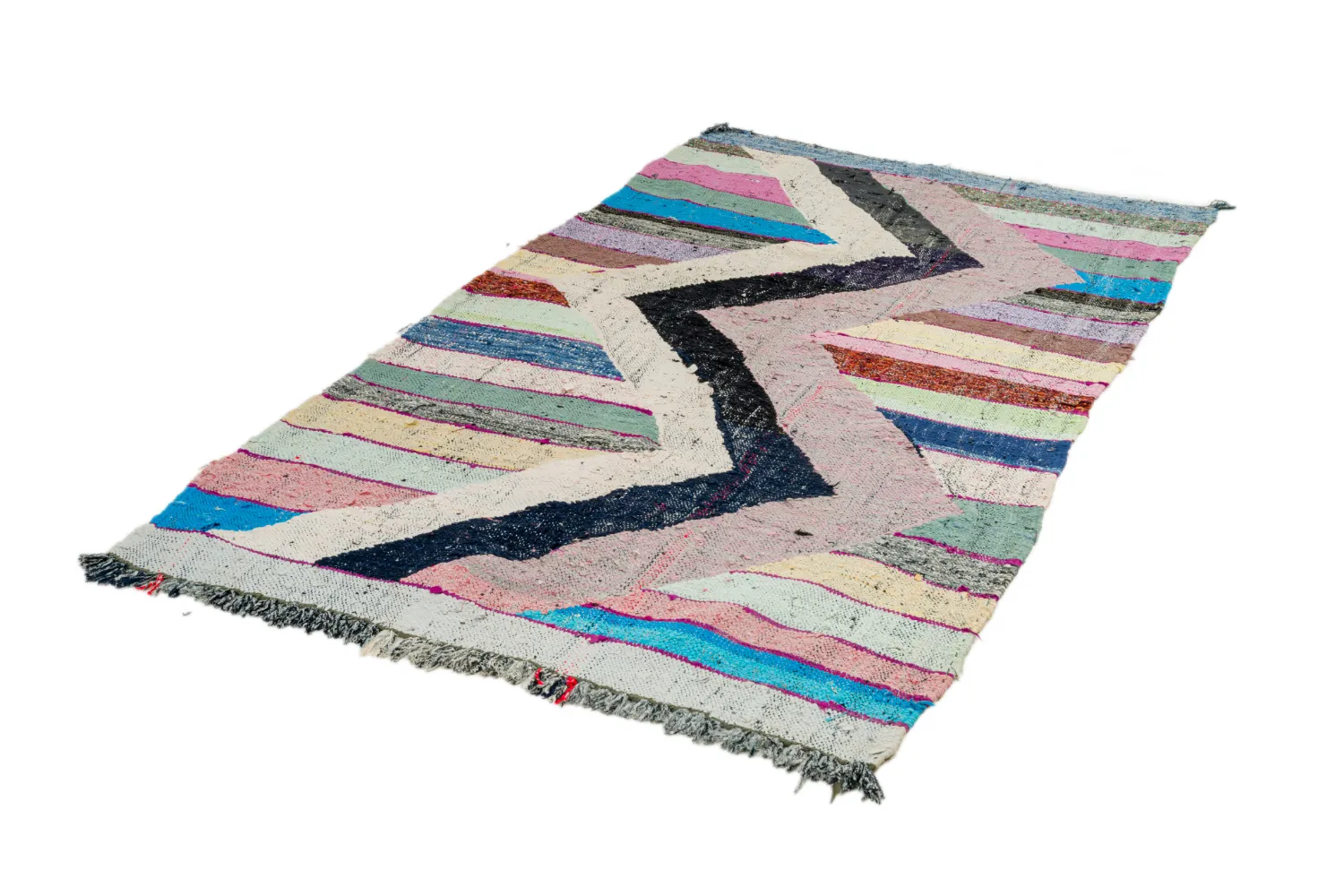 Marockansk Boucherouite-matta 130 x 230 cm