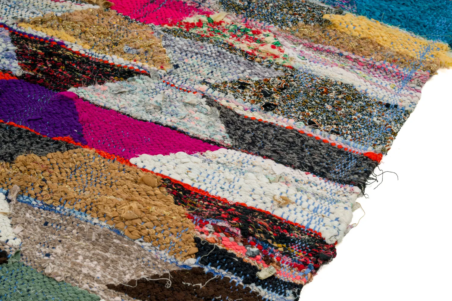 Tapis berbère marocain Boucherouite 150 x 255 cm